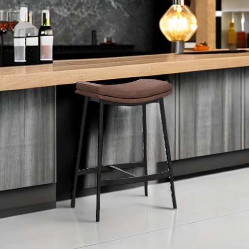 Brown Saddle Counter Bar Stool