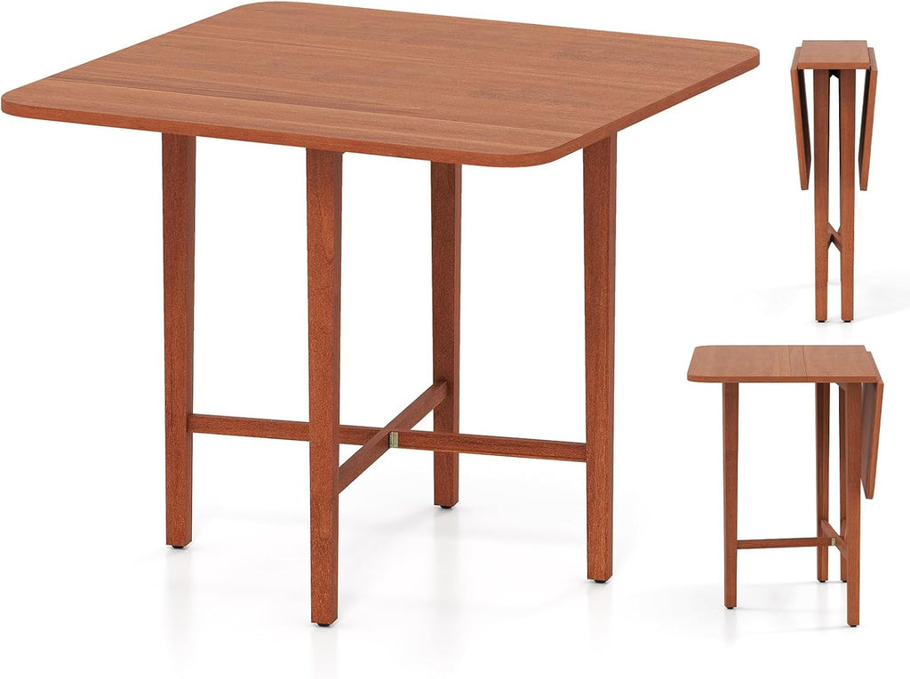 Walnut Square Drop Leaf Dining Table