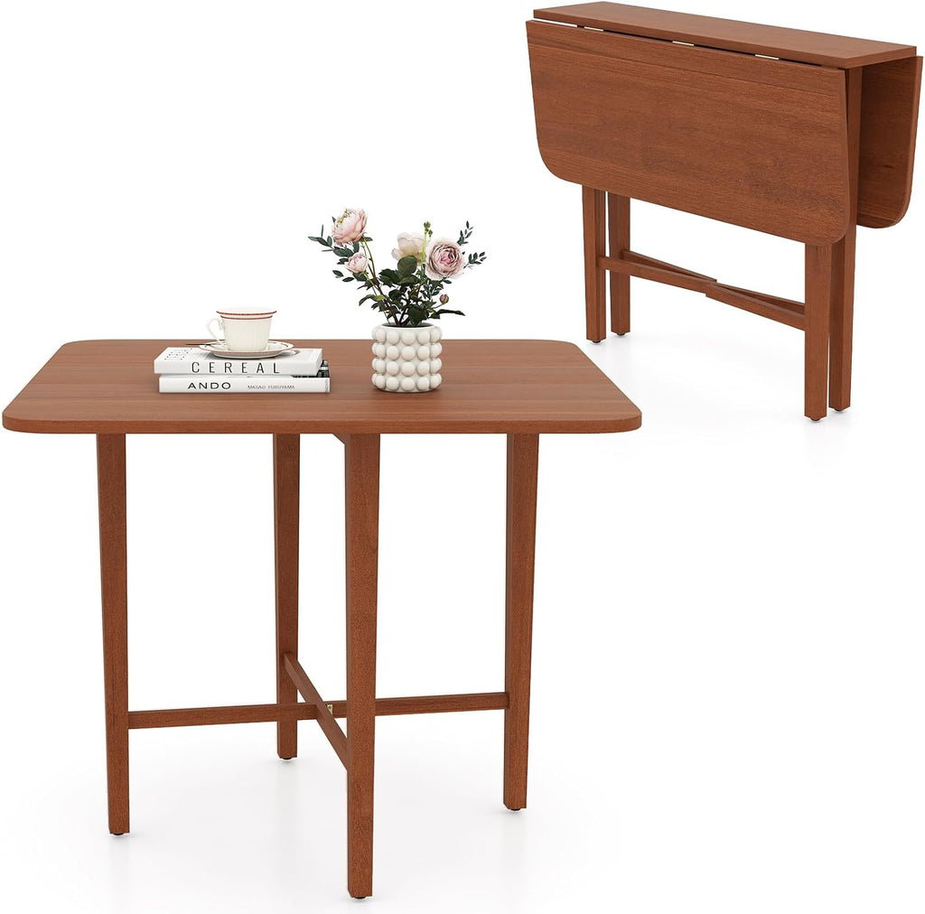 Walnut Square Drop Leaf Dining Table