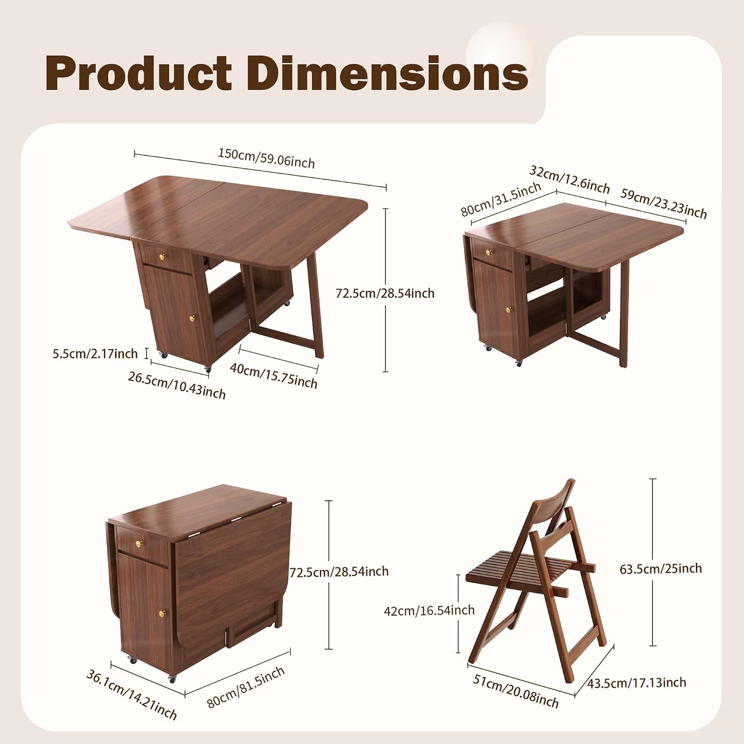 Drop Leaf Dining Table Set With Drawers Wheels