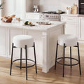 White Swivel Counter Bar Stools