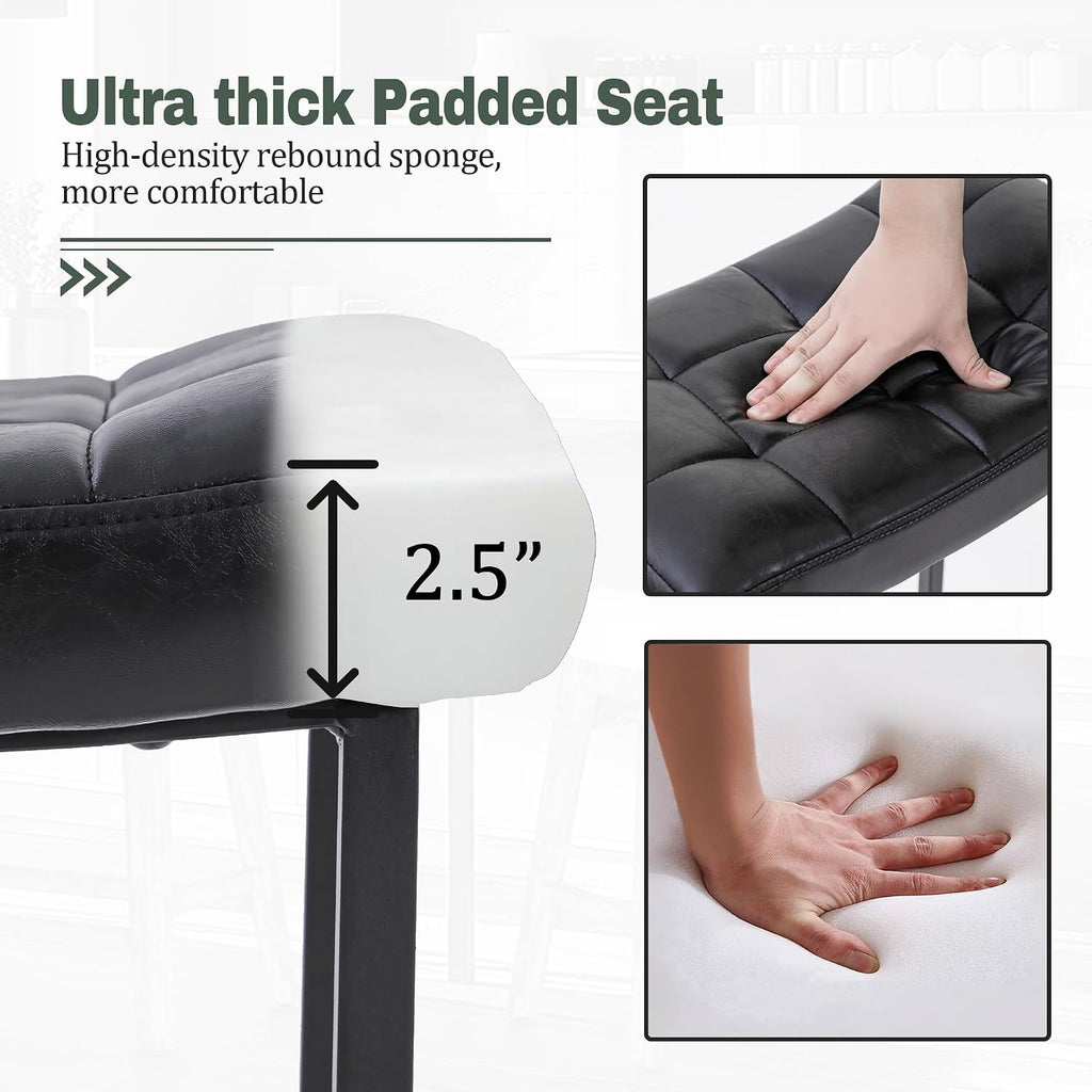 Black Saddle Counter Bar Stools