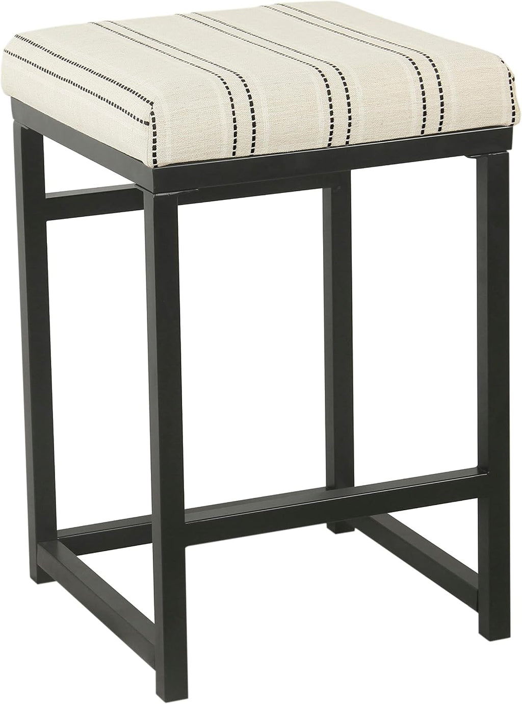Black White Stripe Counter Stool