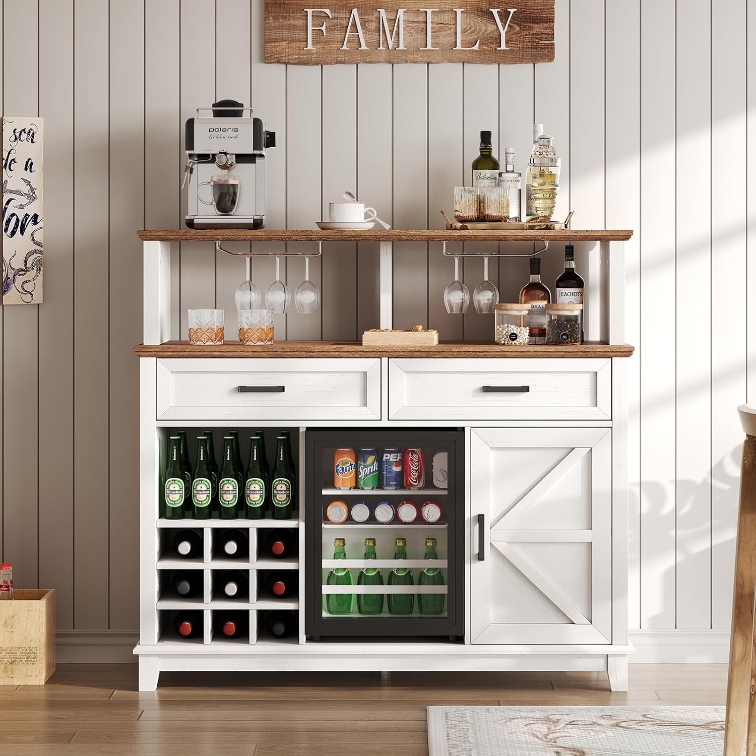 Farmhouse Wine Storage Sideboard