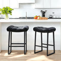 Black Saddle Counter Bar Stools