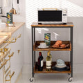 3-Tier Rolling Microwave Cart