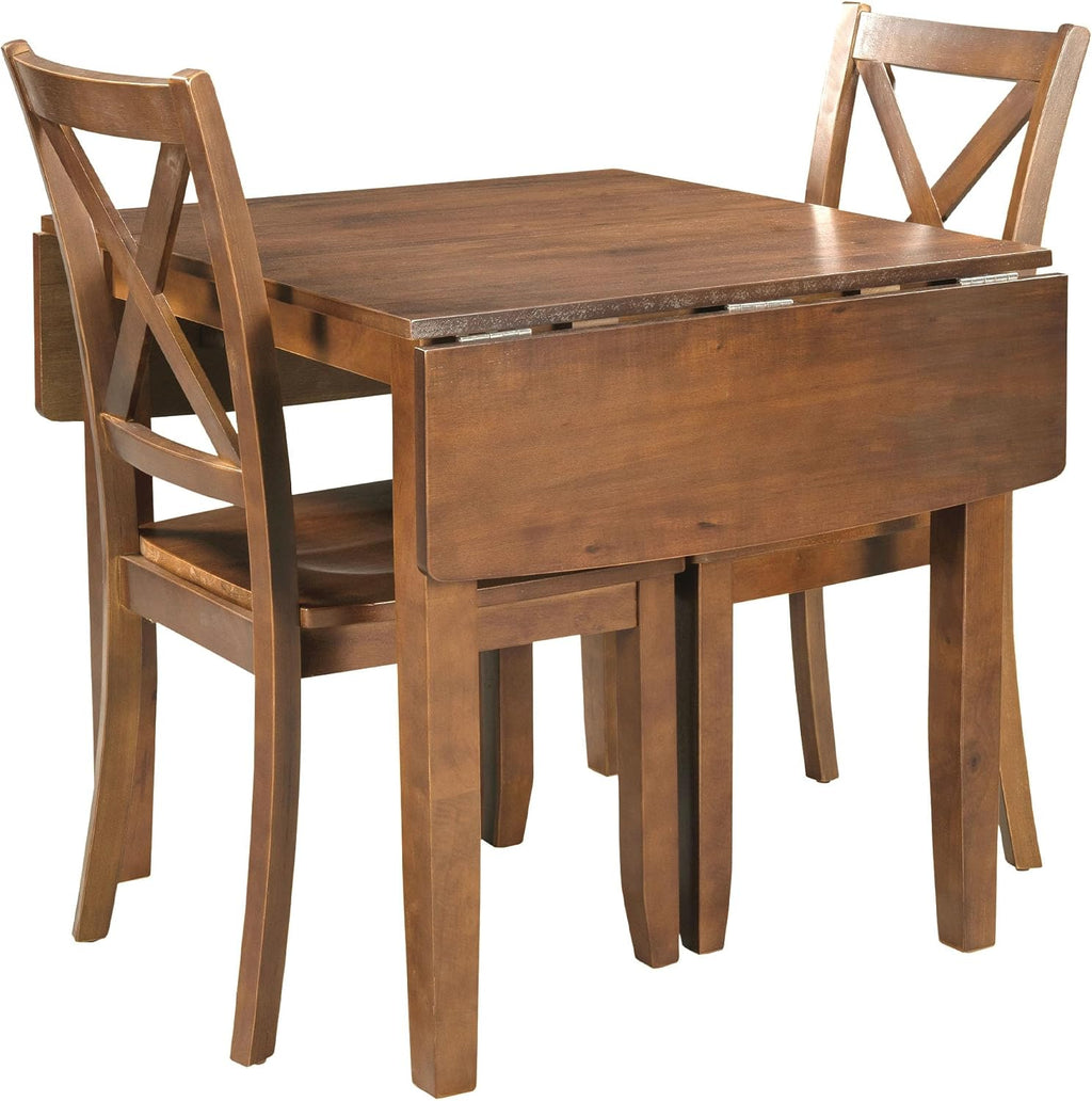 Walnut Drop Leaf Dining Table Set