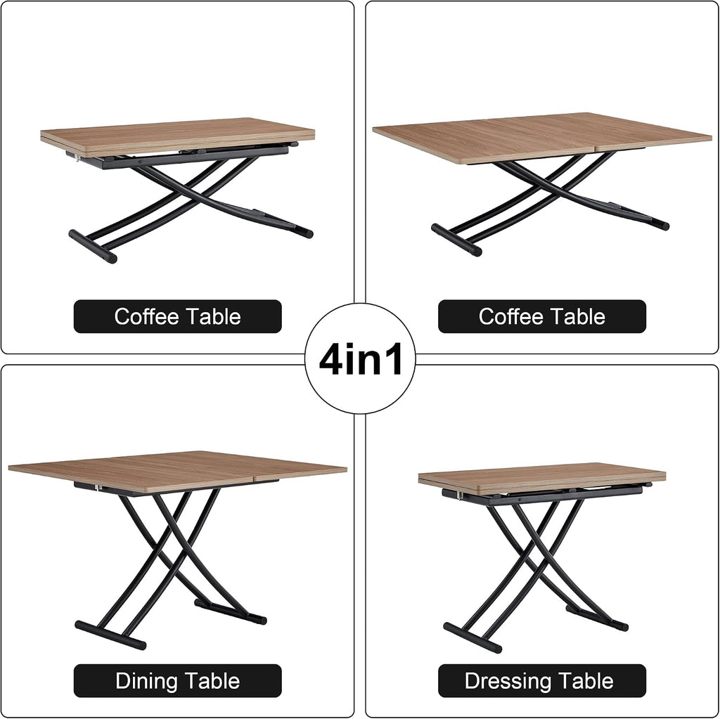4 In 1 Convertible Drop Leaf Table