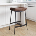 Brown Saddle Counter Bar Stool