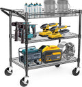 3-Tier Metal Rolling Utility Cart