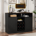 Antique Black Wine Storage Sideboard