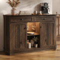 Walnut LED Wine Bar Sideboard
