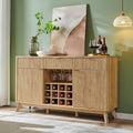 Oak Fluted Wine Bar Sideboard