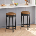 Brown Swivel Counter Bar Stools