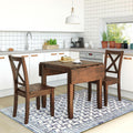 Walnut Drop Leaf Dining Table Set