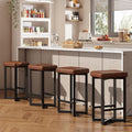 Brown X Frame Counter Bar Stools