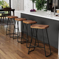 Brown Saddle Counter Bar Stools